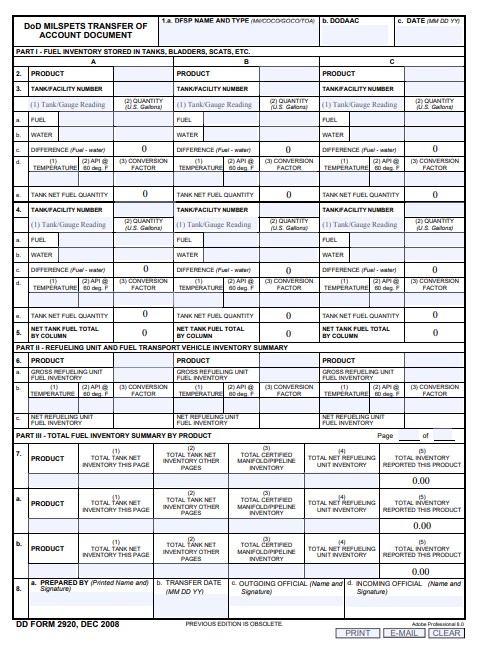 Download dd Form 2920