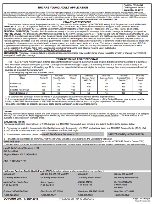 Download dd Form 2947-4