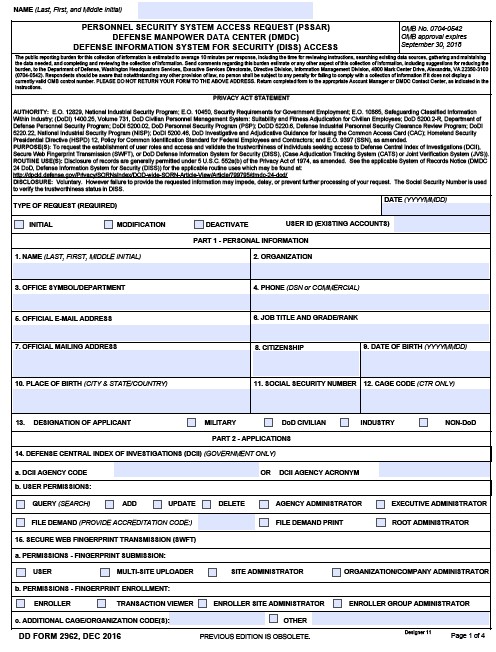 Download dd Form 2962v2