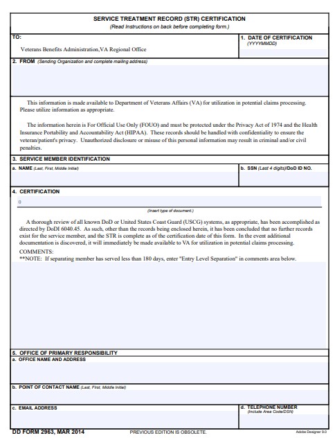 Download dd Form 2963