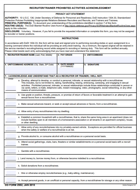 Download dd Form 2982