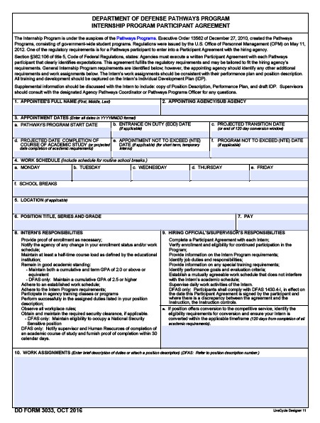 Download dd Form 3033