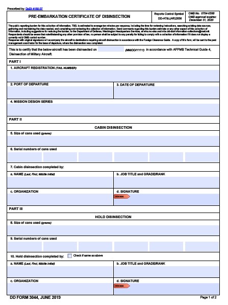 Download dd Form 3044