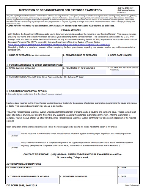 Download dd Form 3048