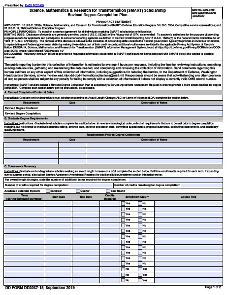 Download dd Form 3067-15