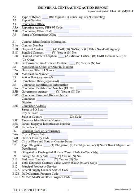 Download dd Form 350