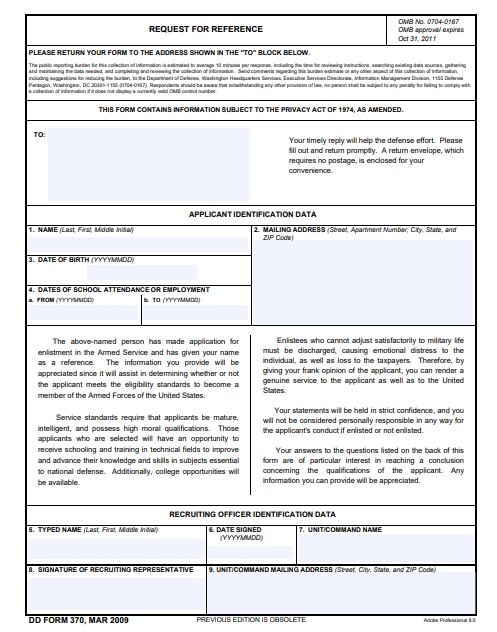 Download dd Form 370