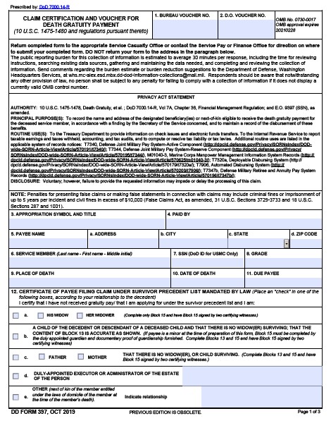 Download dd Form 397