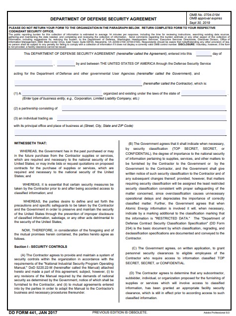 Download dd Form 441