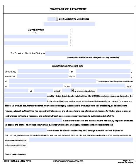 Download dd Form 454