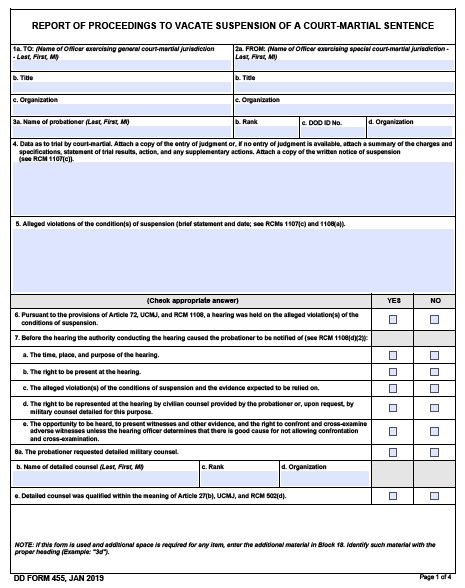 Download dd Form 455