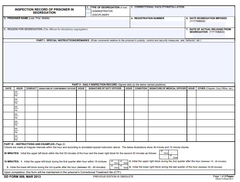 Download dd Form 509