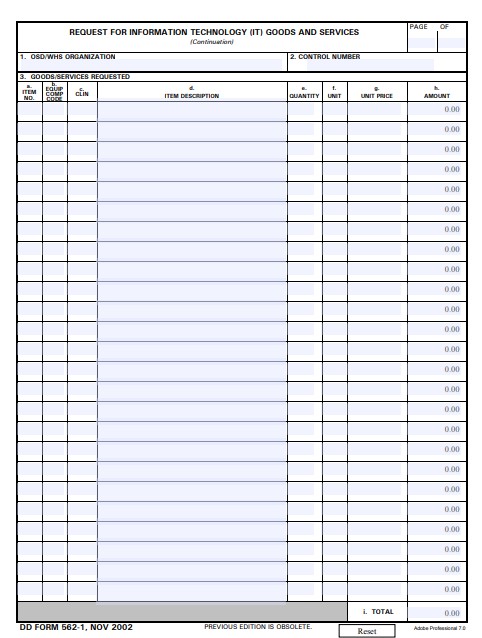 Download dd Form 562-1