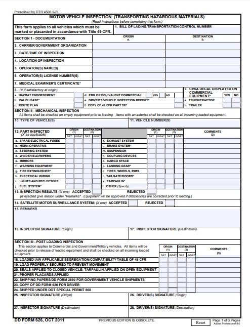 Download dd Form 626