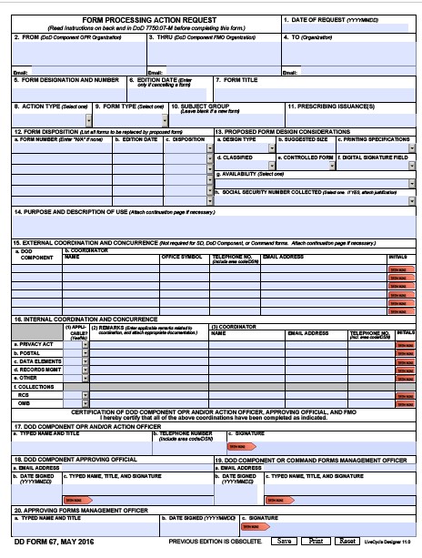 Download dd Form 67