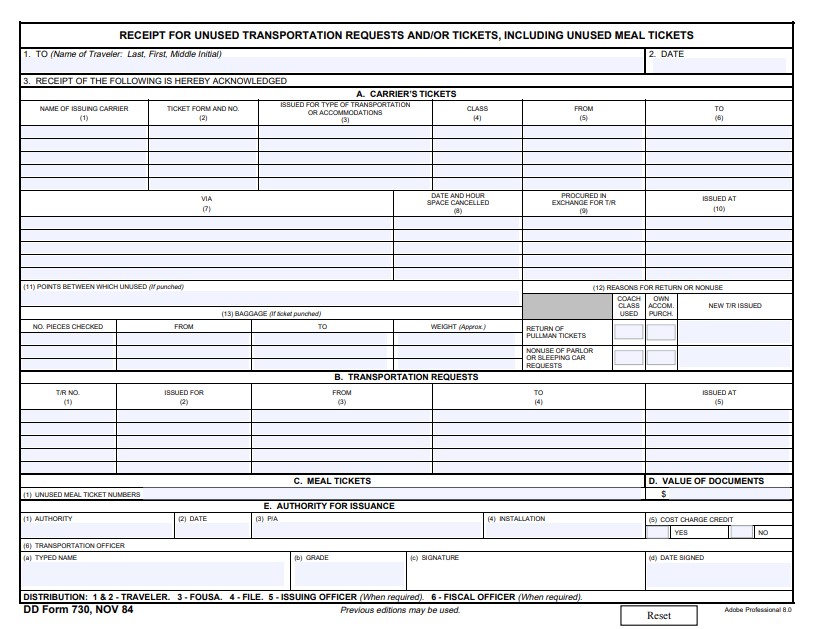 Download dd Form 730