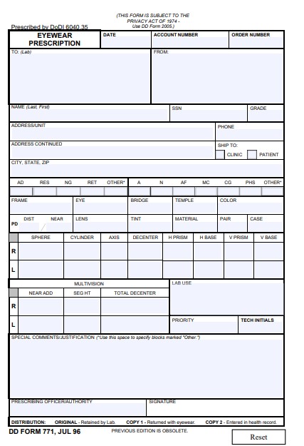 Download dd Form 771