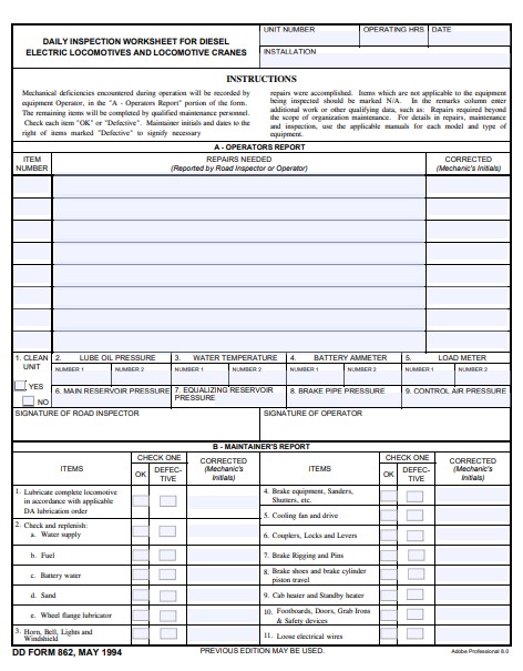 Download dd Form 862