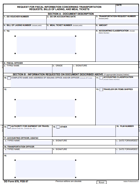 Download dd Form 870