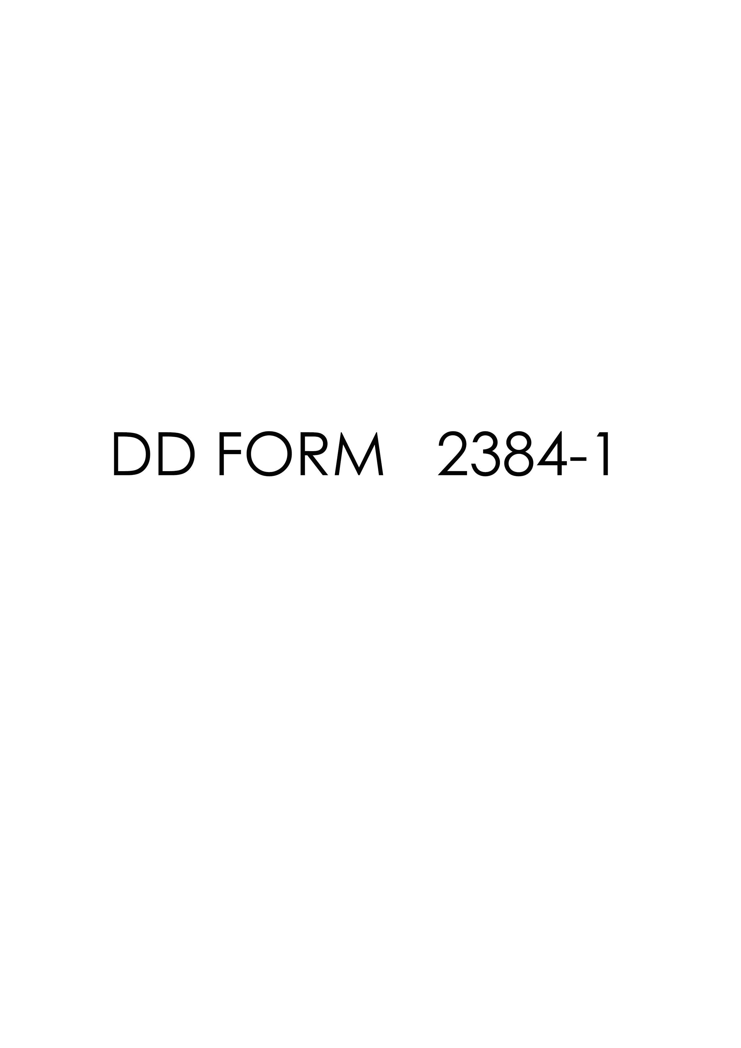 Download dd Form 2384-1