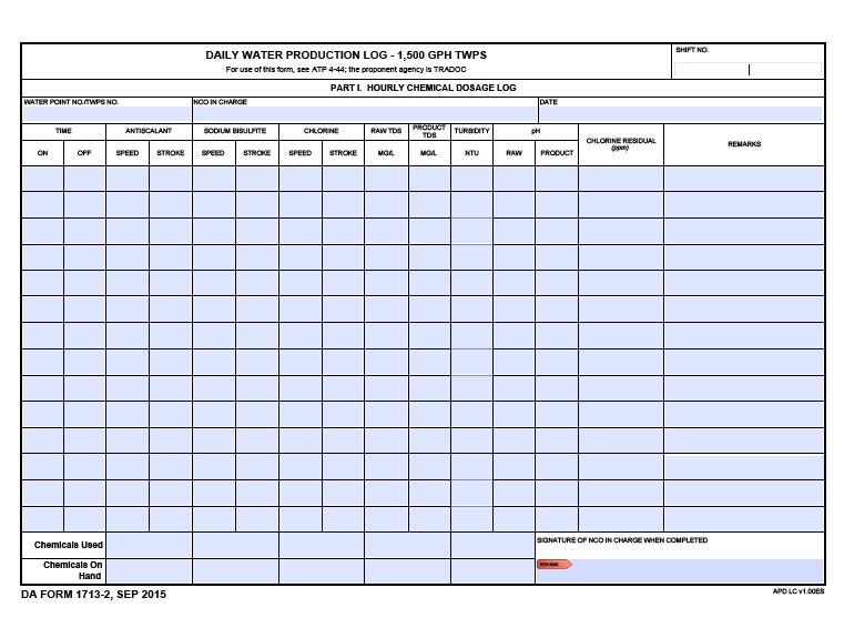 DA Form 1713-2 form preview