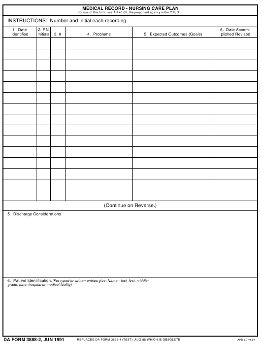 DA Form 3888-2 form preview
