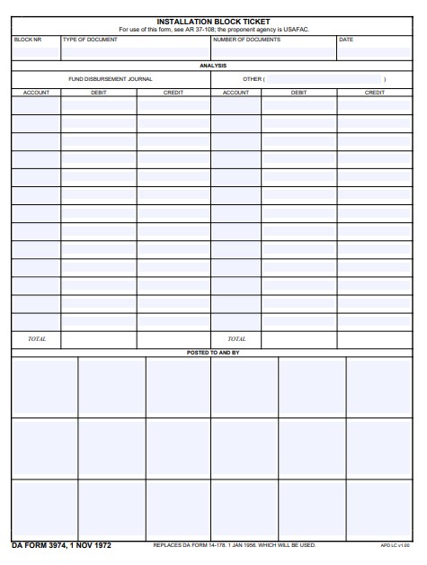 DA Form 3974 form preview