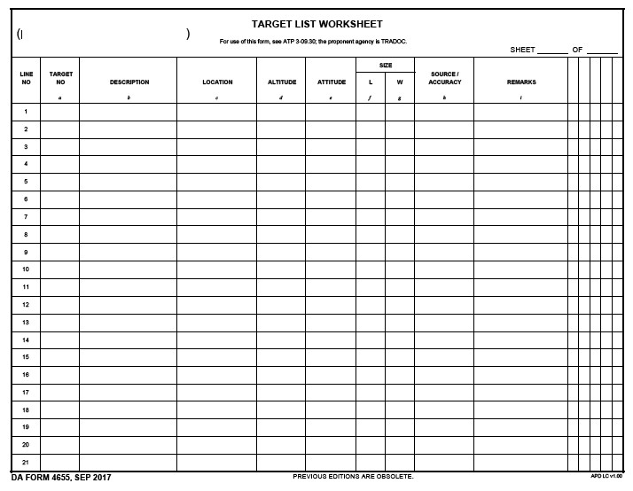 DA Form 4655 form preview