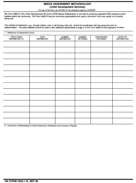 DA Form 5562-1-R form preview