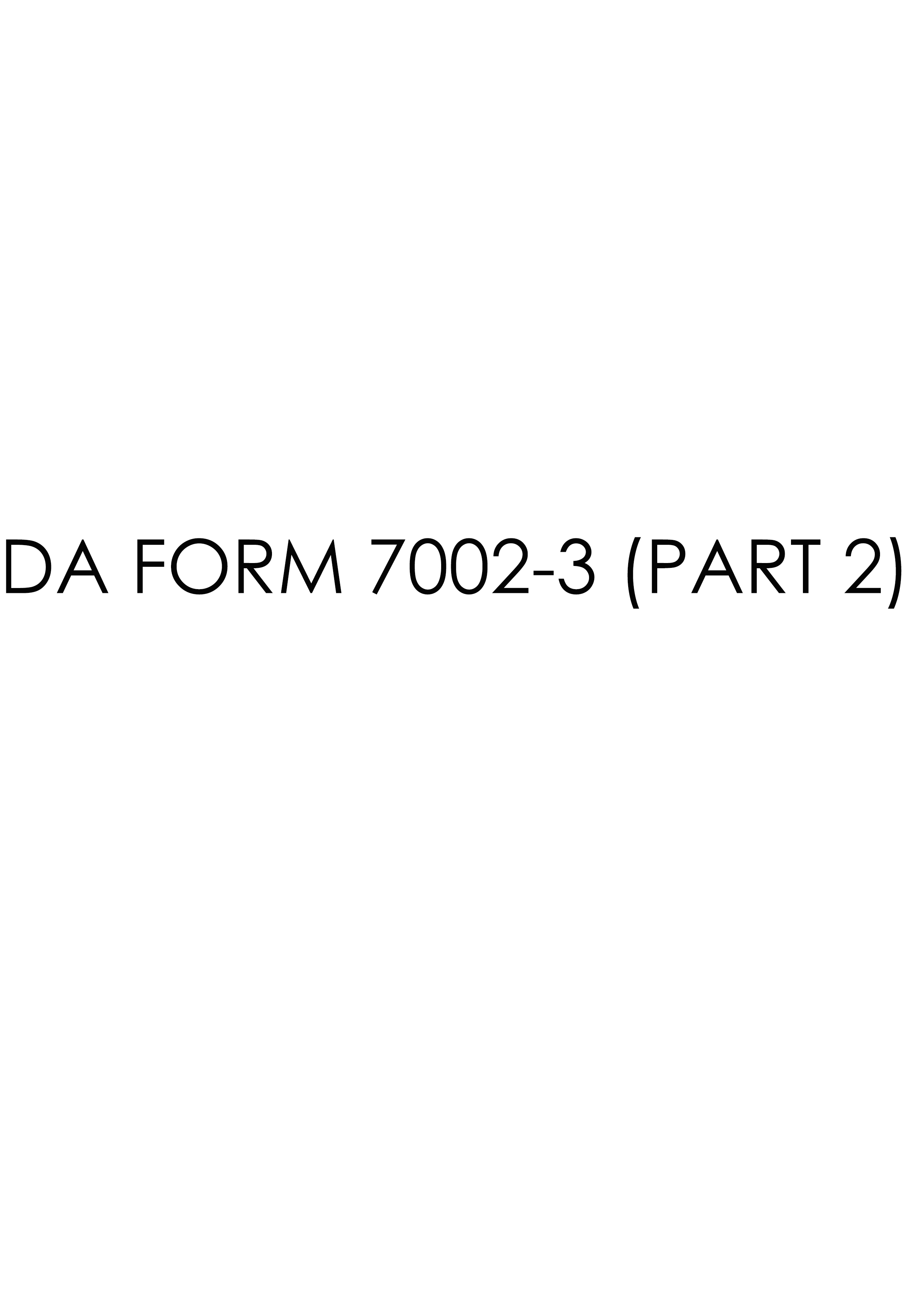 DA Form 7002-3-PART-2- form preview