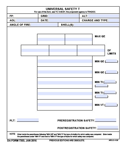 DA Form 7353 form preview
