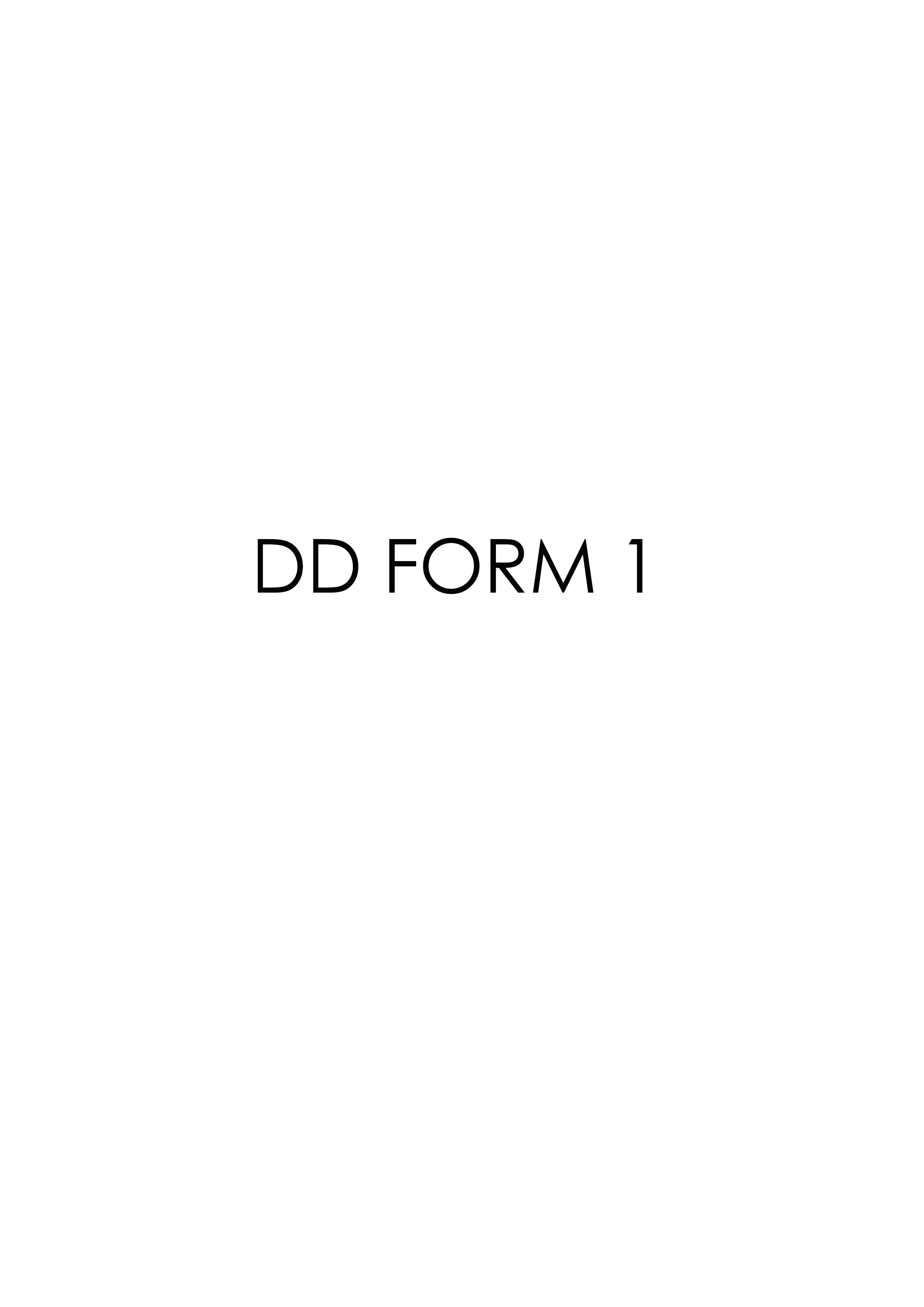 DD Form 1 form preview