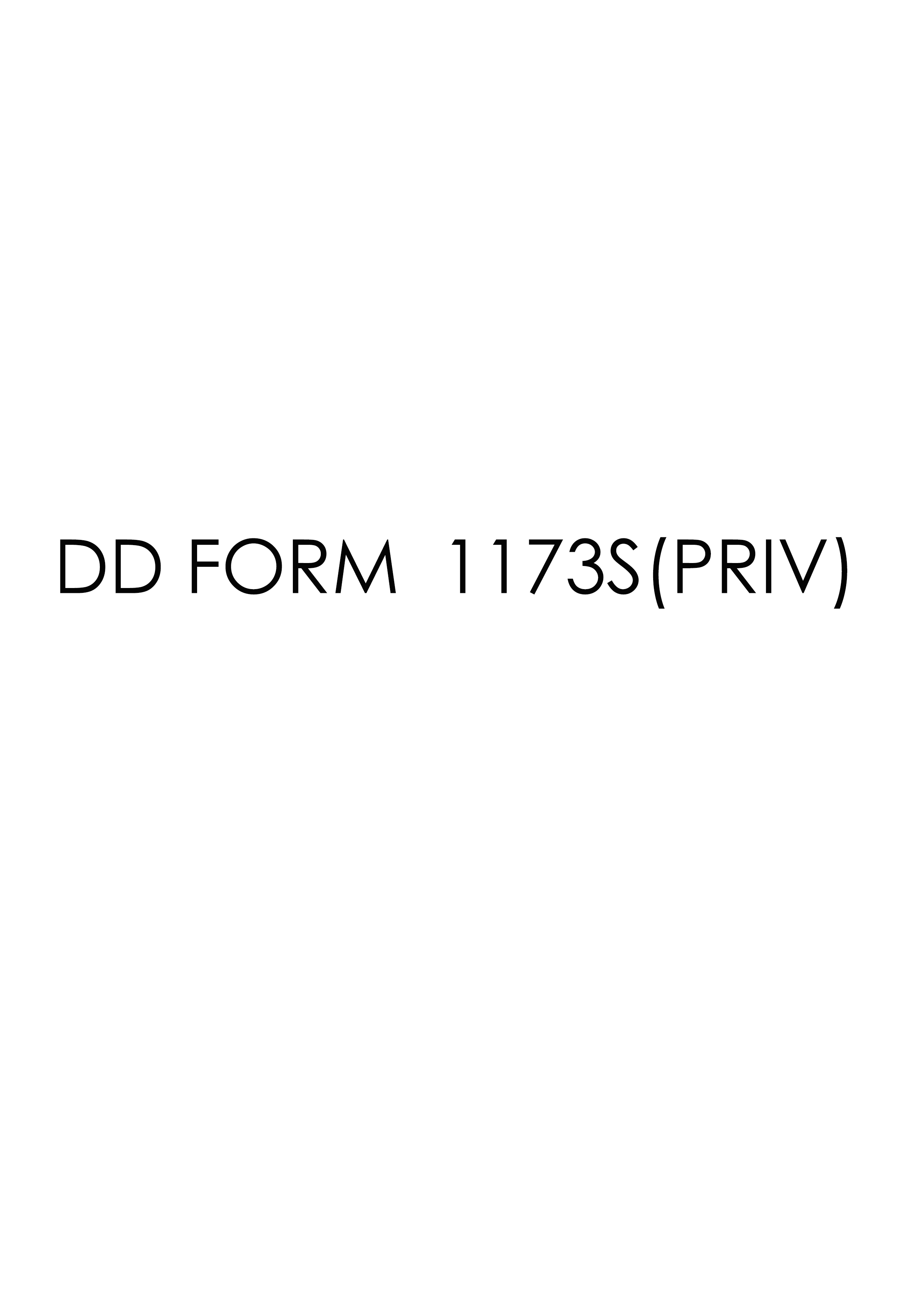 DD Form 1173S-PRIV- form preview