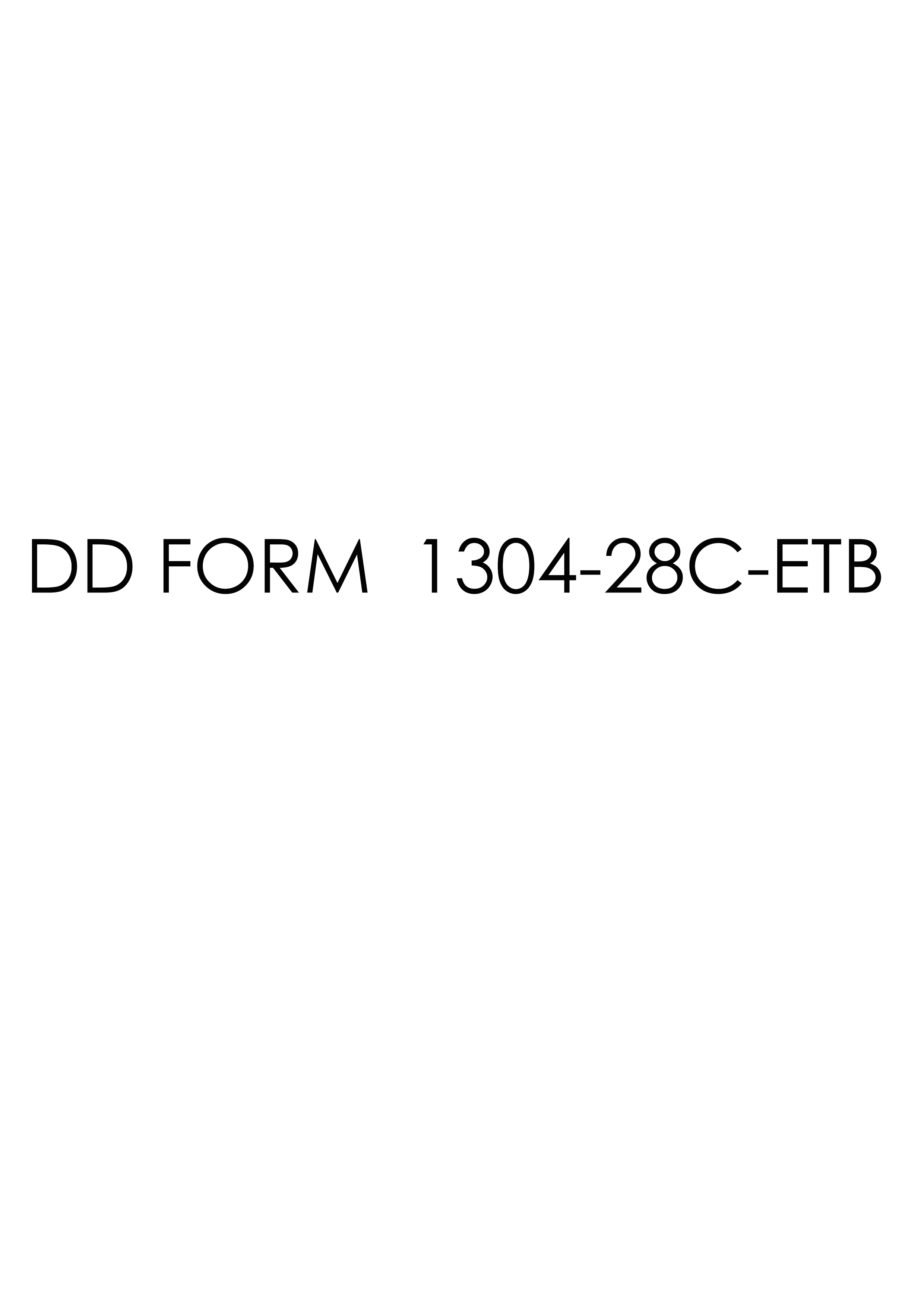 DD Form 1304-28C-ETB form preview