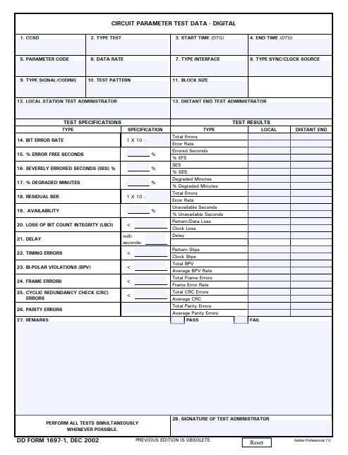 DD Form 1697-1 form preview