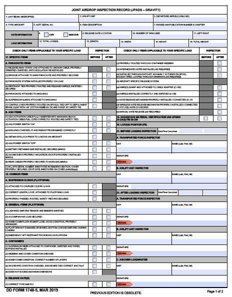 DD Form 1748-5 form preview