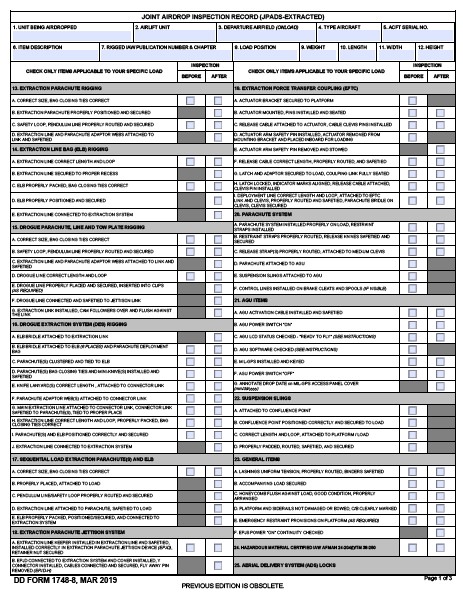 DD Form 1748-8 form preview