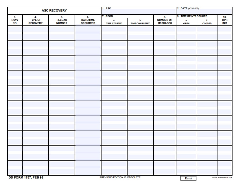 DD Form 1757 form preview