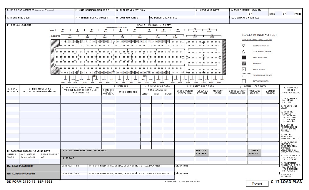DD Form 2130-13 form preview
