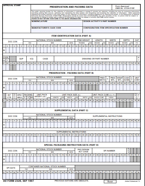 DD Form 2326 form preview