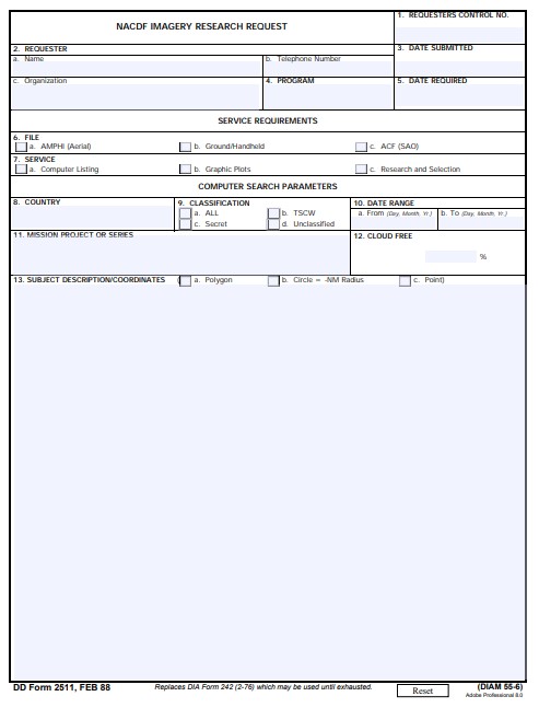 DD Form 2511 form preview