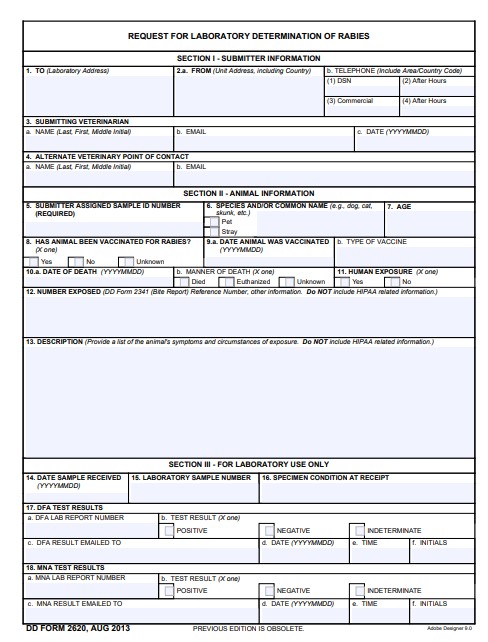 DD Form 2620 form preview