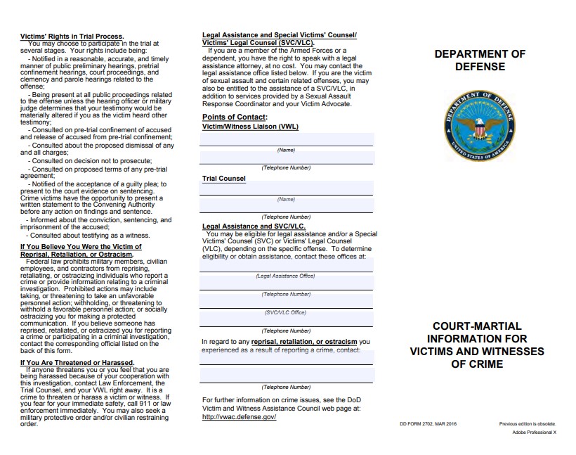 DD Form 2702 form preview