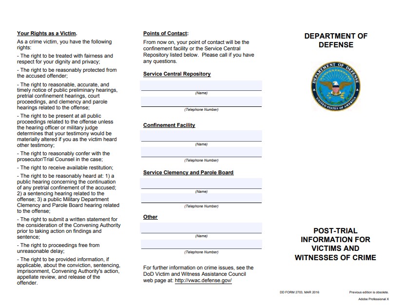 DD Form 2703 form preview