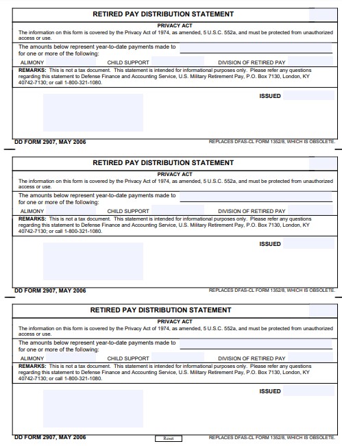 DD Form 2907 form preview