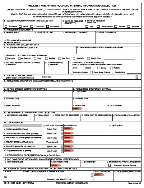 DD Form 2936 form preview