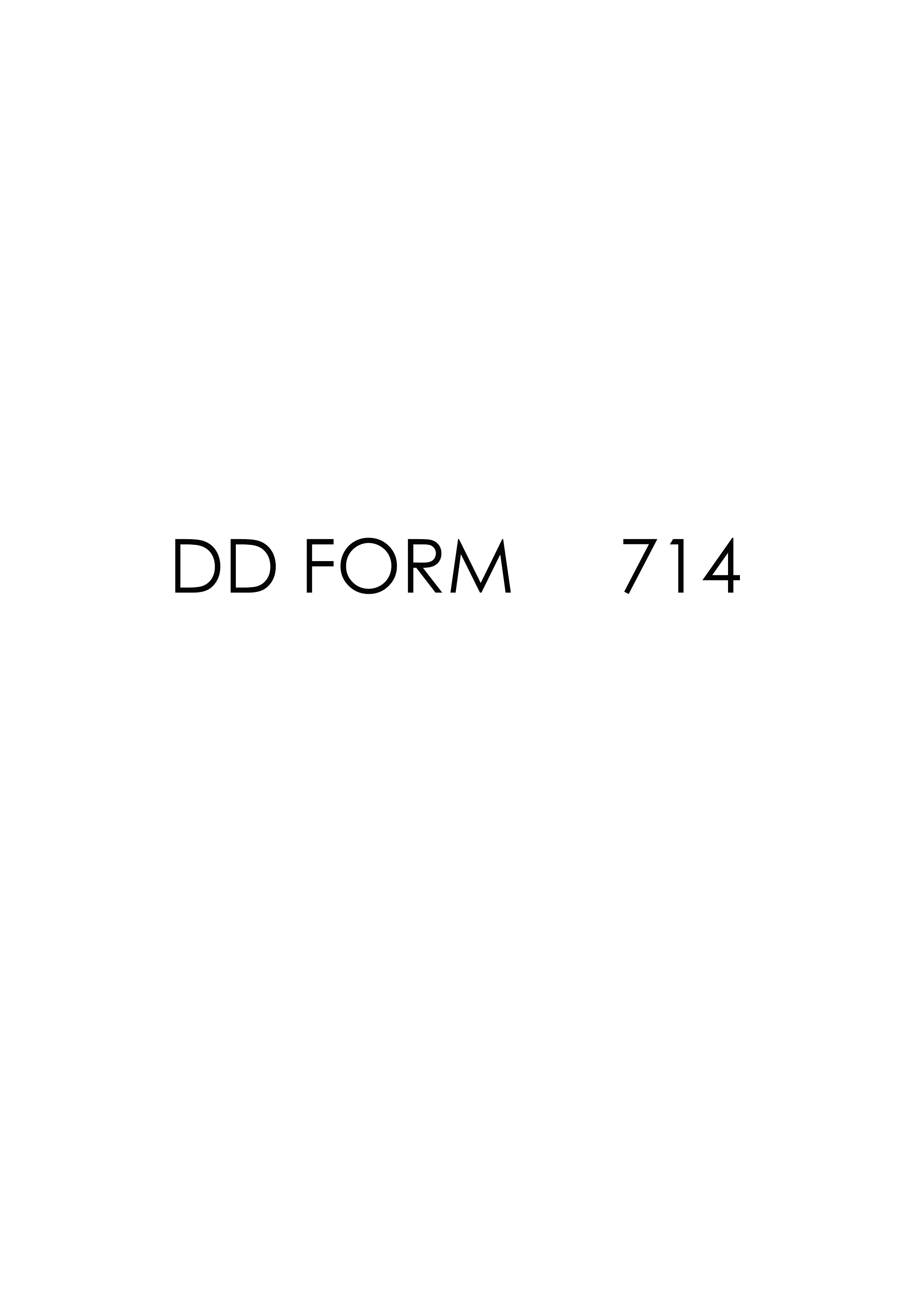 DD Form 714 form preview