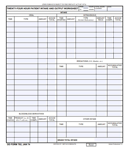 DD Form 792 form preview